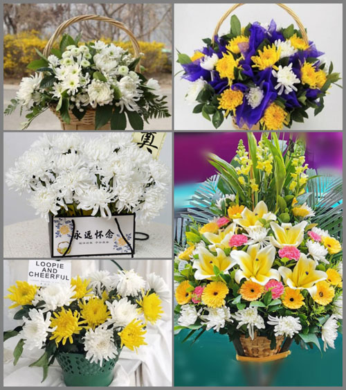 山东青岛平度市白沙河街道芝坊村白事提篮配送